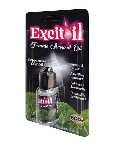 Body Action Excitoil Peppermint Arousal Oil - .5 Oz Bottle Carded