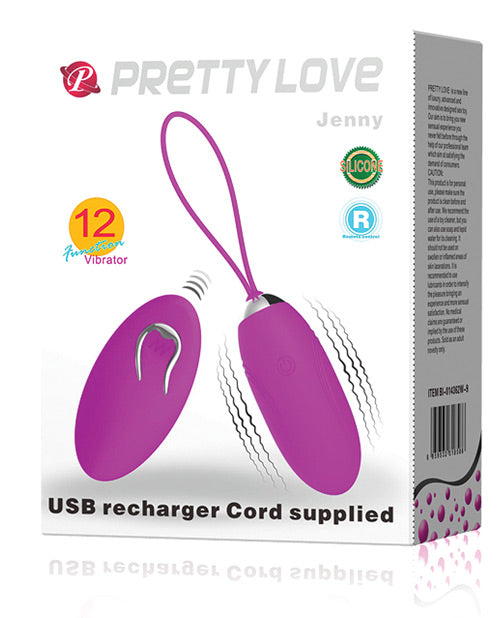 Pretty Love Jenny Remote Control Bullet - Fuchsia