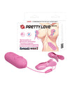 Pretty Love Romantic Wave Ii Estim & Vibrating Nipple Clip - Pink