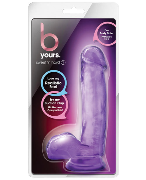 Blush B Yours Sweet N Hard 1 W/suction Cup - Purple