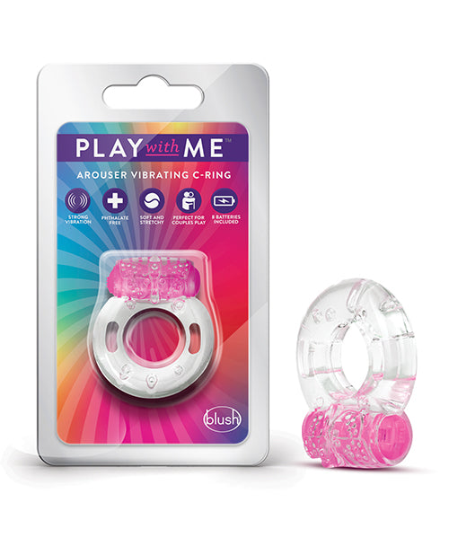 Blush Play With Me Arouser Vibrating C-ring - Pink