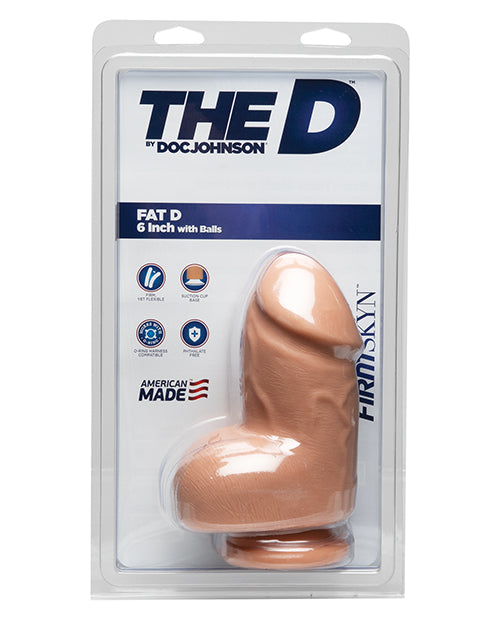 The D 6" Fat D W/balls - Vanilla