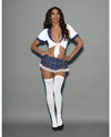 'euphoria Sexy School Girl Blue Plaid O/s