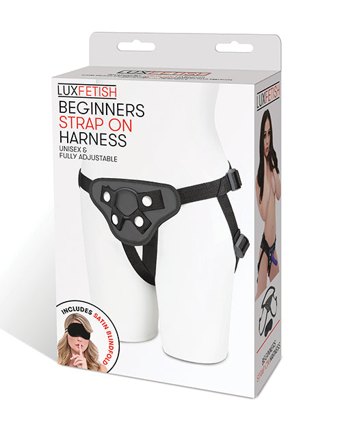 Lux Fetish Beginners Strap On Harness - Black