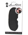 Lux Fetish Peek A Boo  Love Mask - Black