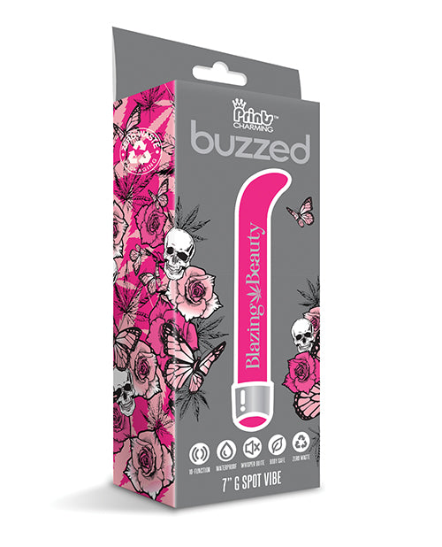 Buzzed 7" G-spot Vibe  - Blazing Beauty Pink