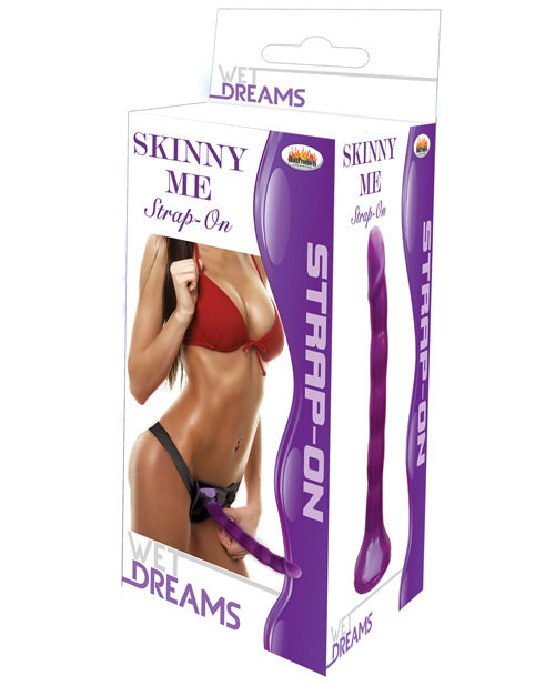 "Wet Dreams Skinny Me 7"" Strap On W/harness"