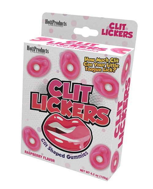 Clit Lickers Clit Shaped Gummies - Raspberry