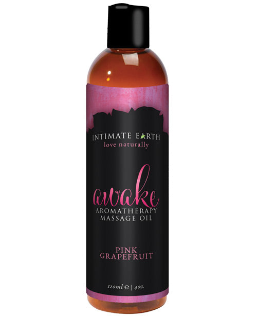 Intimate Earth Awake Massage Oil - 120 Ml Pink Grapefruit