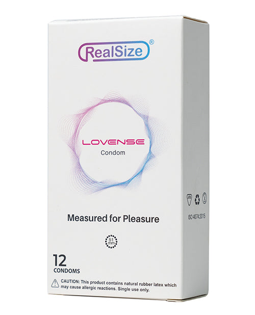 Lovense Realsize Condoms - Box Of 12