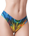 Mememe Paradise Birds Parrot Printed Thong