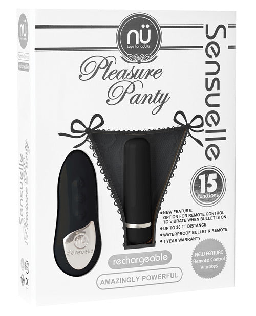 Sensuelle Pleasure Panty Bullet W/remote Control