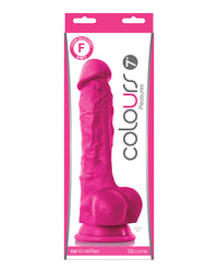 Colours Pleasures 7" Dong W/balls & Suction Cup