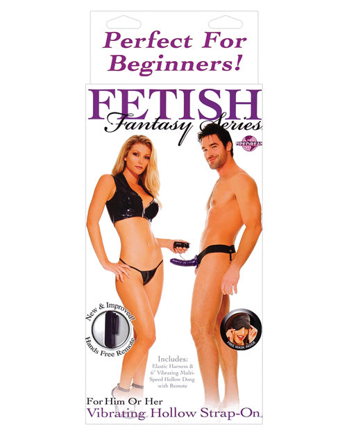 Fetish Fantasy Series For Him Or Her Vibrating Hollow Strap On