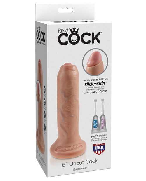 "King Cock 6"" Uncut Dildo"