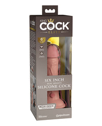 King Cock Elite 6" Dual Density Silicone Cock