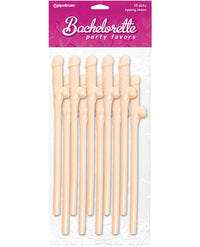 Bachelorette Party Favors Dicky Sipping Straws -Pack Of 10