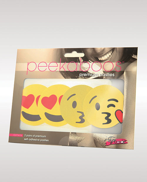 Peekaboos Emoji Hearts Pasties - Pack Of 2