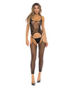 Rene Rofe On All Night Bodystocking W/g-string Black O/s