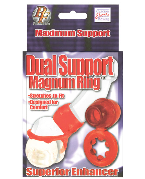 Dual Support Magnum Ring - Red