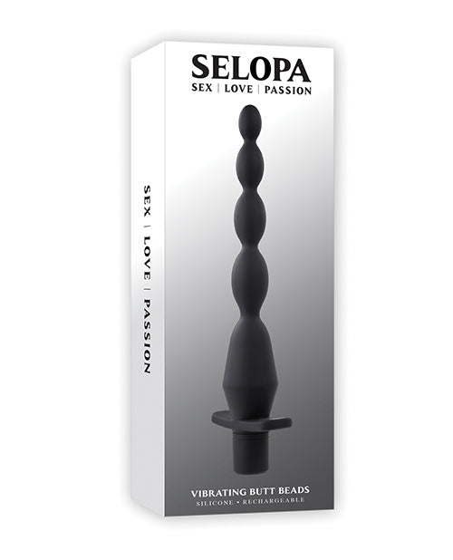 Selopa Vibrating Butt Beads - Black