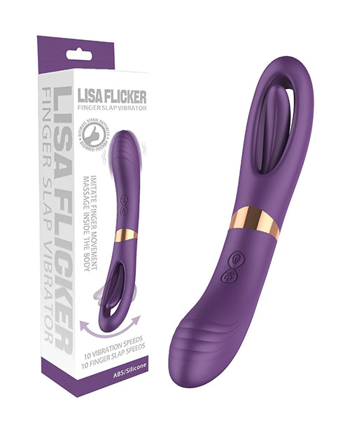 Lisa Flicking G-spot Vibrator - Purple