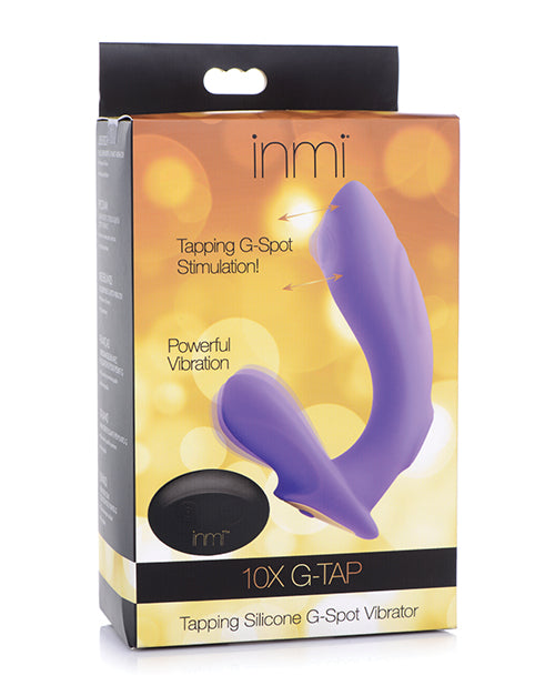 Inmi 10x G-tap Tapping Silicone G Spot Vibrator - Purple