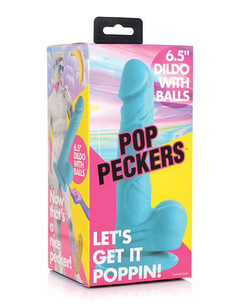 Pop Peckers 6.5" Dildo W/balls